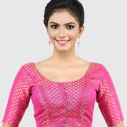 Madhu Fashion Woven Design Brocade Saree Blouse-image-59