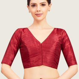 Studio Shringaar V-Neck Readymade Saree Blouse-image-68