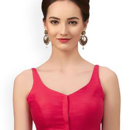 neckbook V-Neck Padded Princess Cut Readymade Saree Blouse-image-34