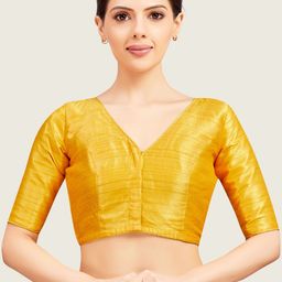 Studio Shringaar V-Neck Readymade Saree Blouse-image-97