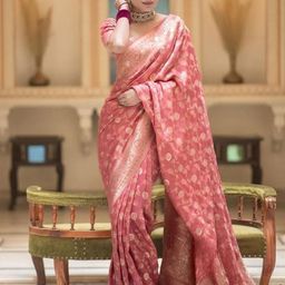 BAESD Woven Design Zari Pure Silk Banarasi Saree-image-97