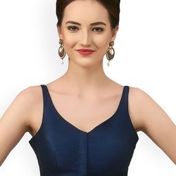 neckbook V-Neck Padded Princess Cut Readymade Saree Blouse-image-35