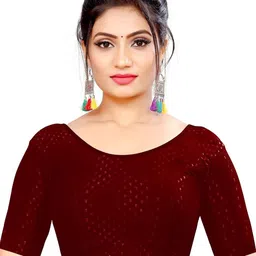 BAESD Self-Design Round Neck Saree Blouse-picture-44