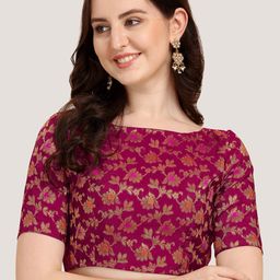 Oomph! Woven Design Saree Blouse-17