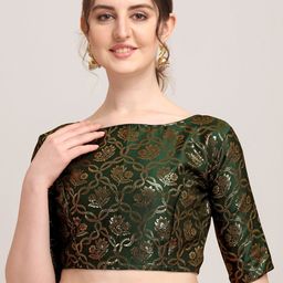 Oomph! Woven Design Silk Saree Blouse-image-84