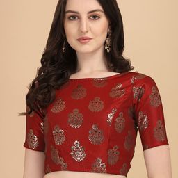Oomph! Woven Design Silk Saree Blouse-picture-35