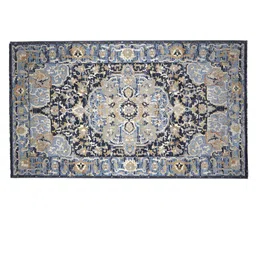 OBSESSIONS Blue Anti-static Polyester Floor Runner image 3