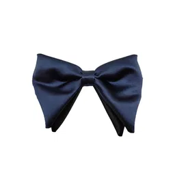 The Tie Hub Men Navy Blue Bow Tie-image-59