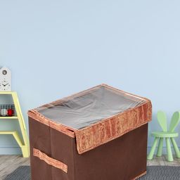 Kuber Industries Brown Non-Woven Foldable Storage Box-image-38