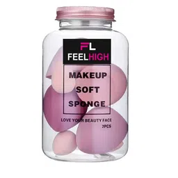 FEELHIGH Set Of 7 Cosmetics Blender Spong In A Storage Box image 2