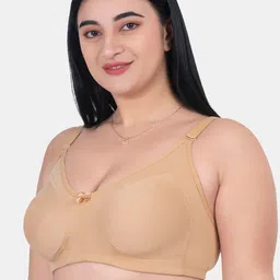 KOMLI Pack Of 2 Plus Size Full Coverage Cotton Minimiser Bra With All Day Comfort image 3