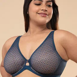 Nykd Textured Full Coverage Non Padded Wired All Day Comfort Lace Bra T-shirt Bra-28