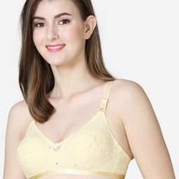 VStar Nude-Coloured Floral Non Padded Non-Wired Everyday Bra-IMAGE-B-SKIN-image-30