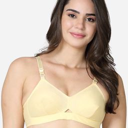VStar Nude-Coloured single layered full coverage Cotton Bra-image-24