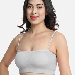 DEALSEVEN FASHION Grey Non Padded Non Wired Bralette Bra-picture-11