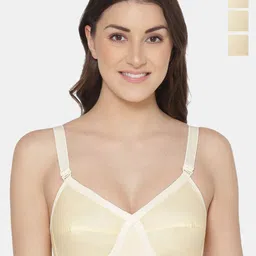 KOMLI Pack Of 4 Full Coverage Non-Padded Pure Cotton Minimizer Bras With All Day Comfort-image-68