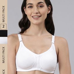 Dollar Missy Pack of 2 Panelled Support Bra DES-1251-R3-BLK-WHT-PO2-image-64