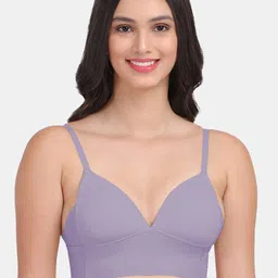 Amour Secret Purple Lightly Padded Anti Bacterial Bra-image-9
