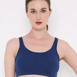Berrys Intimatess Navy Blue Solid Non Padded Full Coverage Beginners Bra-picture-1
