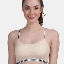 Amour Secret Women Beige & Black Solid Bra-picture-29