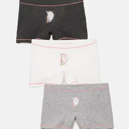 mackly Girls Pack Of 3 Mid-Rise Boxer-Style Briefs-image-11