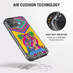 DailyObjects Yellow & Pink Weird & Powerful Printed iPhone 12 Mini Phone Case image 3