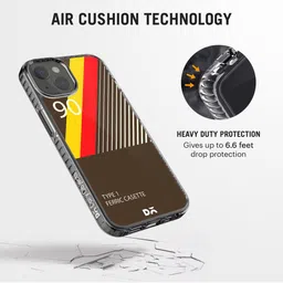 DailyObjects Brown & Red Printed iPhone 13 Back Case image 4
