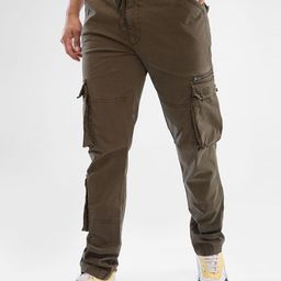 SPYKAR Men Mid Rise Cargo Trousers-image-61