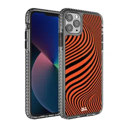 DailyObjects Red & Black Tangerine Waves Printed iPhone 11 Pro Phone Case image 1