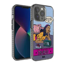 DailyObjects Blue & Yellow Taurus Printed iPhone 13 Pro Max Back Case-24