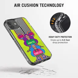 DailyObjects Green & Purple Printed Tezy Lazy iPhone 12 Phone Case image 3
