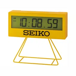 SEIKO Yellow & Green Abstract Shaped Traditional Table Clock-image-24