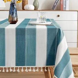 URBAN SPACE Vertical Green Digital Printed Table Cloth-41