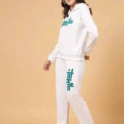 Rigo Printed Plus Size Terry Hoodie Sweatshirt with Trousers co-ords Set-picture-46
