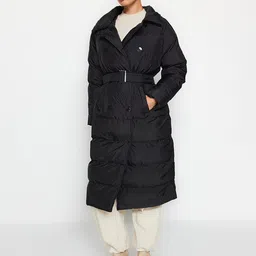 Trendyol Notched Lapel Longline Coats-image-89
