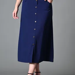 DressBerry A-Line Midi Slit Skirt-image-8