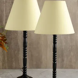 BTR CRAFTS Yellow 2 Pieces Table Lamps with Adjustable Cord-28