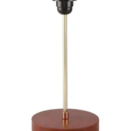 BTR CRAFTS Mustard Printed Cylindrical Shaped Metal Table Lamp with Adjustable Cord image 3