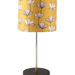 BTR CRAFTS Mustard & Black 2 Pieces Printed Spherical Table Lamp with Adjustable Cord image 2