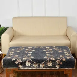 MULTITEX Grey Embroidered 4-Seater Table Covers-10