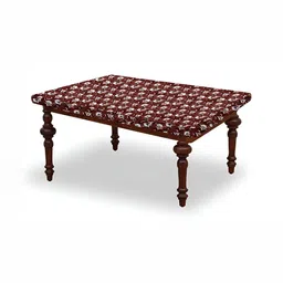 Stylista Magenta & White Floral Printed Waterproof Table Cover-12