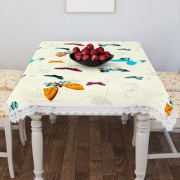 Story@home  White & Pink Printed Cotton Table Covers-image-7