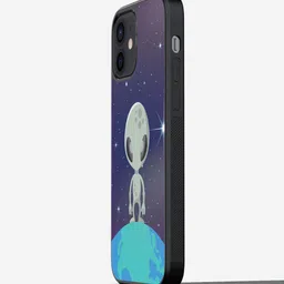 macmerise Alien Printed iPhone 12 Phone Bumper Case Cover-image-66