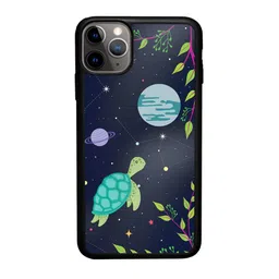 macmerise Space Turtle Printed iPhone 11 Pro Max Phone Bumper Case Cover-image-74