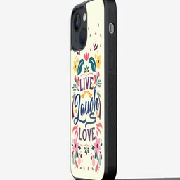 macmerise Live Laugh Love iPhone 13 Mini Bumper Case Cover-52