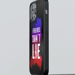 macmerise Friends Dont Lie Printed iPhone 12 Pro Bumper Case Cover-image-76