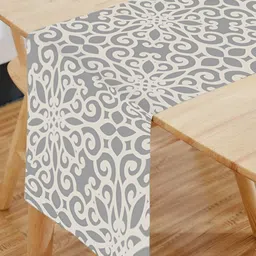 HOMADORN Grey Ethnic Motifs Table Runner image 2