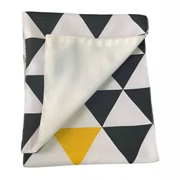 HOMADORN Navy Blue & Cream Geometric Printed Table Runner image 4