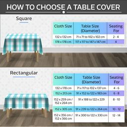 BIGGER FISH Transparent & Gold-Toned Self Design Rectangle 6-Seater Table Cover image 5