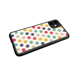 macmerise Polka Dot Scribbles iPhone 11 Bumper Back Case image 4